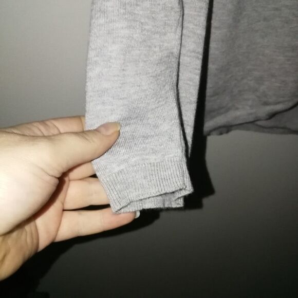 ZARA KNIT Grey Lightweight Open Front Casual Cardigan Size Medium - Picture 6 of 12